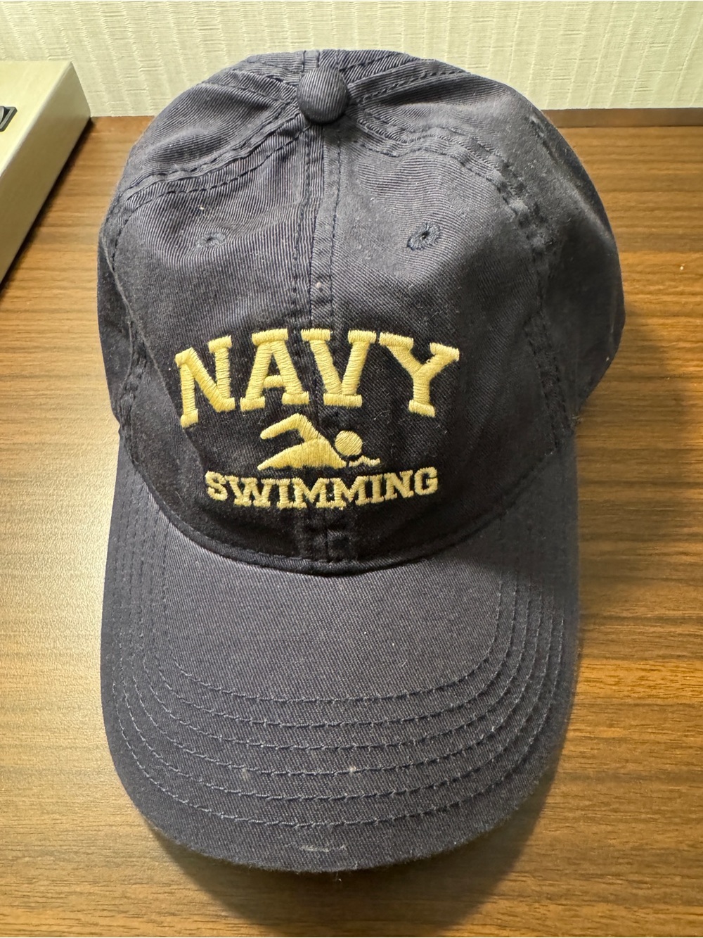Legacy Navy Baseball Cap with Gold Embroidery